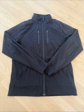 Lululemon Men's Black Full-Zip Track Sweatshirt Jacket Large